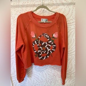 wildfox cropped sweatshirt
